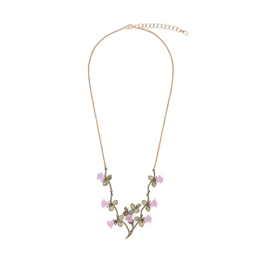 Blushing rose necklace by Michael Michaud